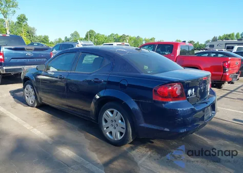 2014 Dodge Avenger Se из США, поврежденный, VIN 1C3CDZAG2EN217906